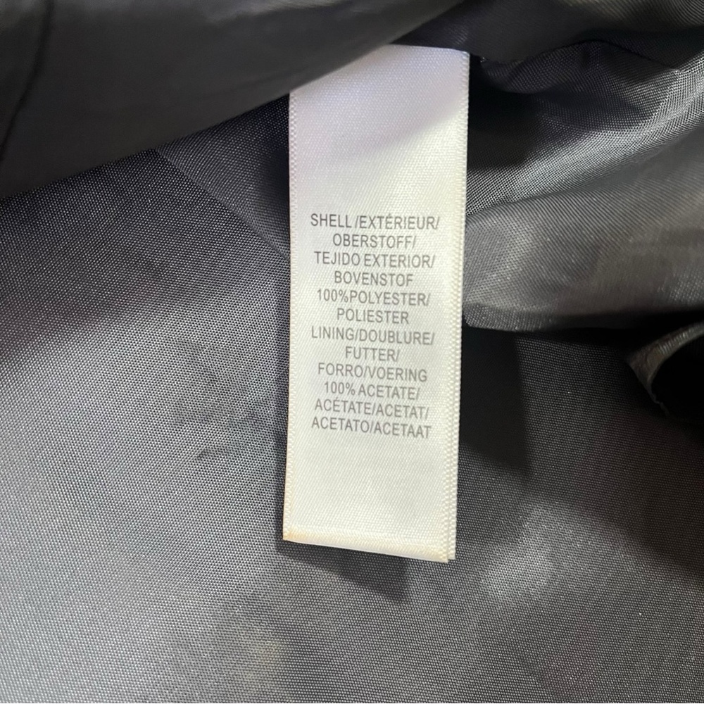 Adrianna Papell Pewter Grey Mikado Hi-Lo Gown sz 8 - Picture 4 of 14